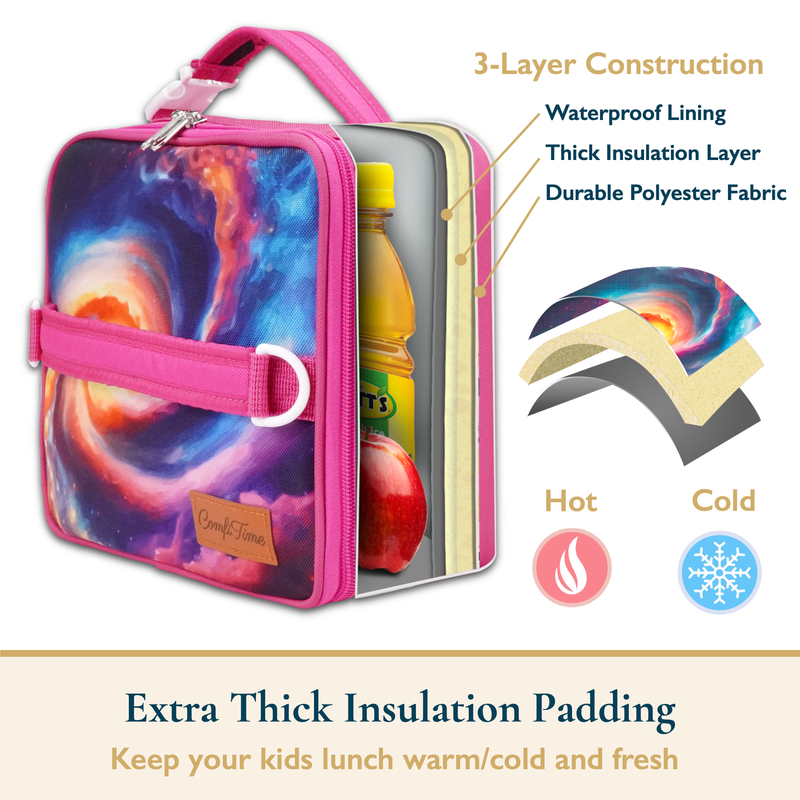 Lunch Bag for Kids – Insulated Lunch Box for Girls and Boys, Cute Reusable Coole11