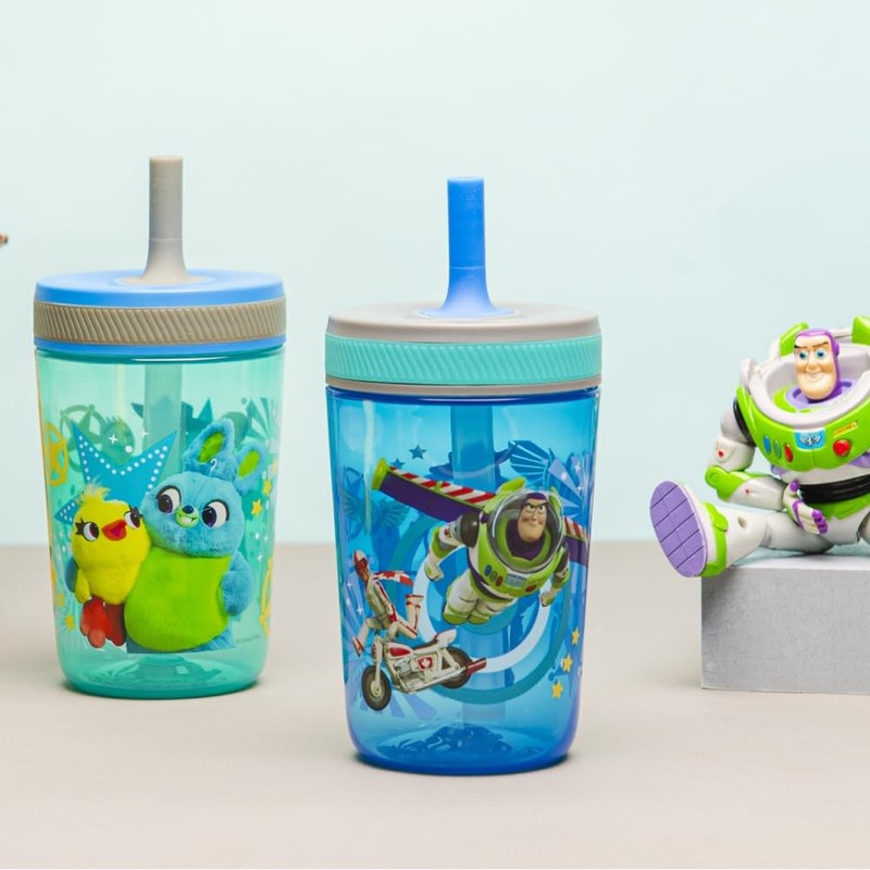 Kelso 15Oz Toy Story 4 Tumbler Set, Woody & Buzz, 2 Pack Leak Proof Cups2