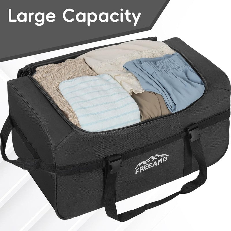 116L Foldable Rolling Duffel Bag 3 Wheels 30" Large Travel Camping7