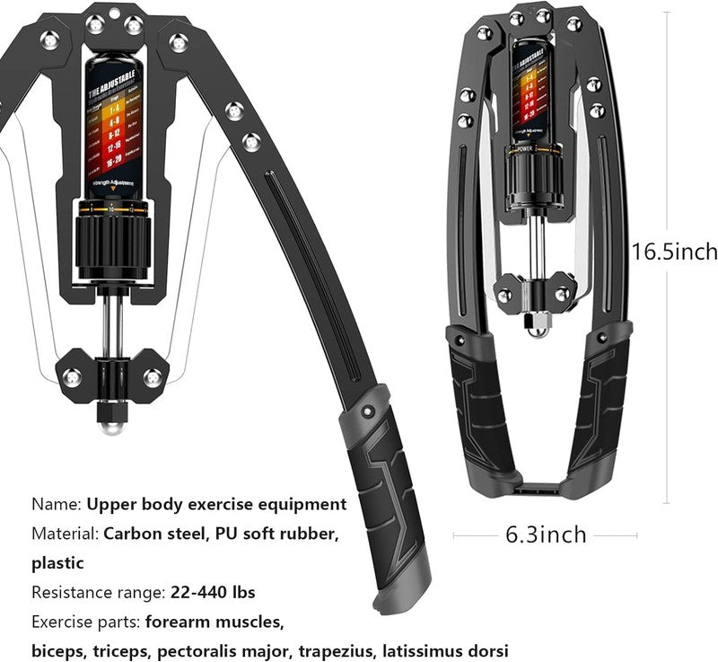 Adjustable Twister Arm Exerciser - 22-440Lbs Hydraulic Power Strength Trainer6