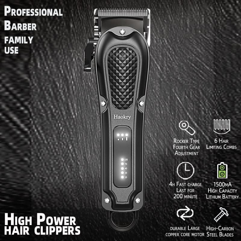 Professional Hair Clippers for Men | Cordless & Corded Barber Grooming Trimmer4