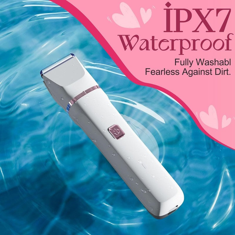 Women's Electric Pubic Hair Trimmer - Waterproof, USB-C, Easy Clean5
