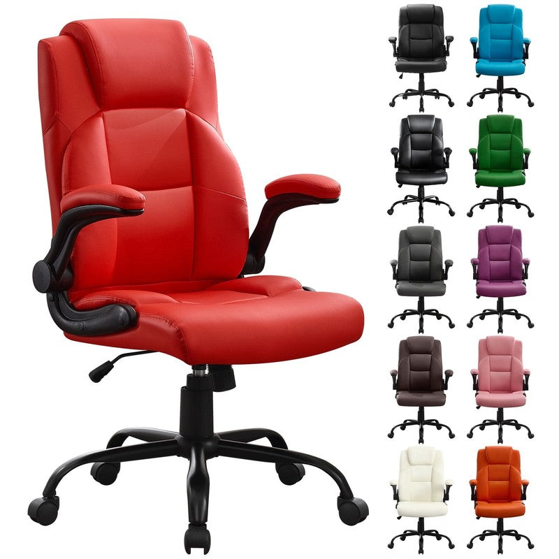 Leather Office Chair, Big and Tall Office Chair 400LBS Wide Seat Ergonomic Compu2