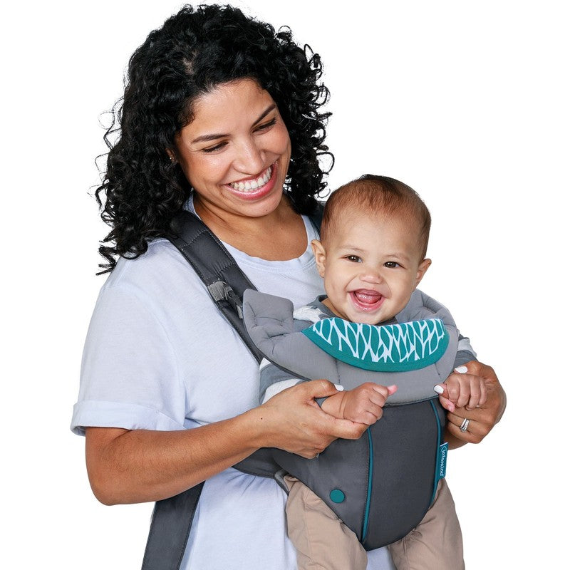 Swift Classic Baby Carrier with Wonder Cover Bib, 2-Position, 7-26Lb, Gray3
