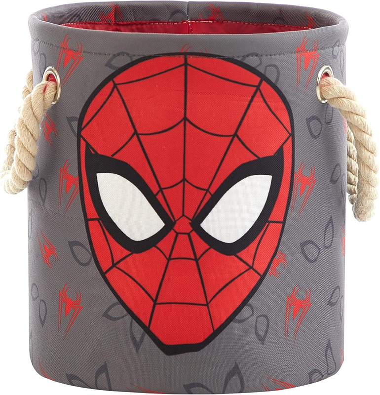 Spider-Man 3-Piece Toy Storage Baskets Nesting Fabric Multi-Size w/ Handles3