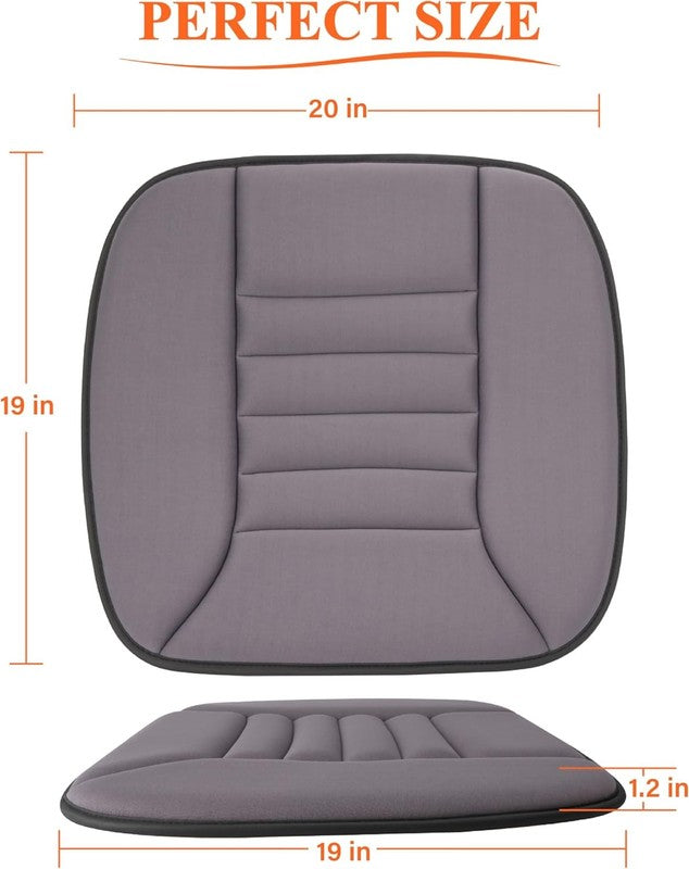 Car Seat Cushion 1.2" Memory Foam for Car & Office Chair – Dark Grey5