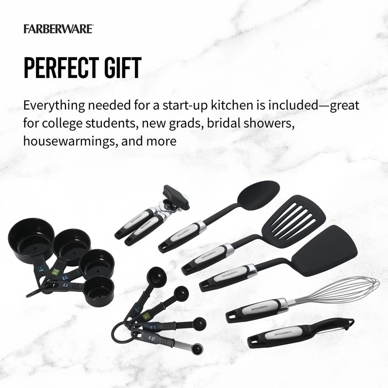 Professional 14 Piece Kitchen Tool and Gadget Kitchen Utensil Set in Black3