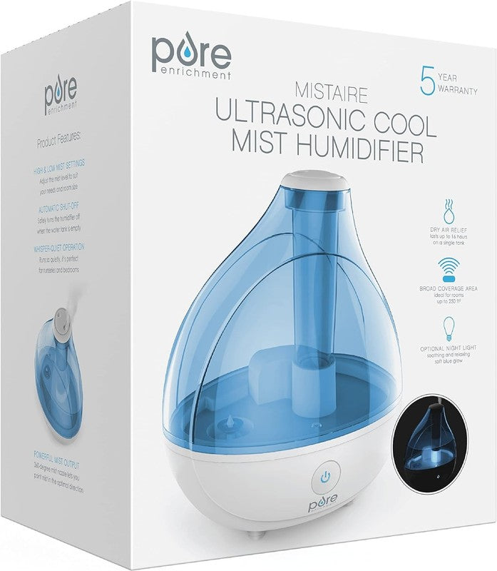 Mistaire Cool Mist Humidifier Quiet 25H for Bedroom Nursery Office Plants7