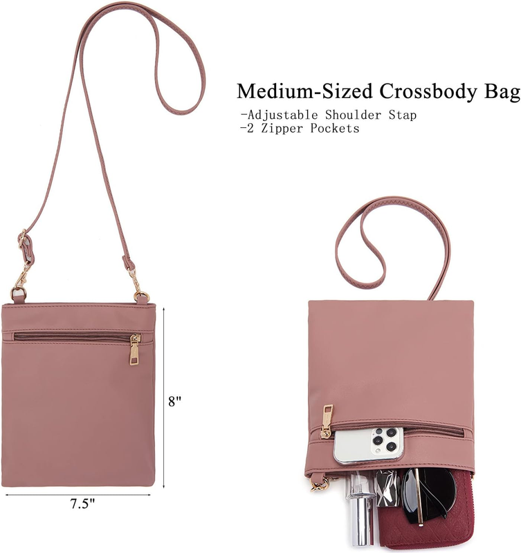 Women Large Crossbody Bag Shoulder Handbag Purse Wallet Set Hobo Tote2
