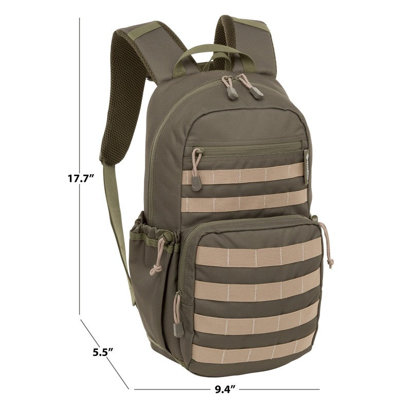 Venture 17L Backpack, Green Polyester Unisex for Adults and Teens11