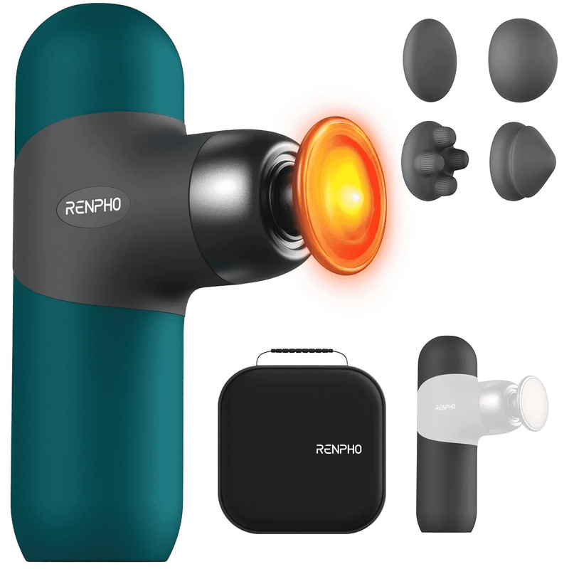 Mini Massage w/ Heat, Handheld Deep Tissue Pain Relief, Portable Travel Size10