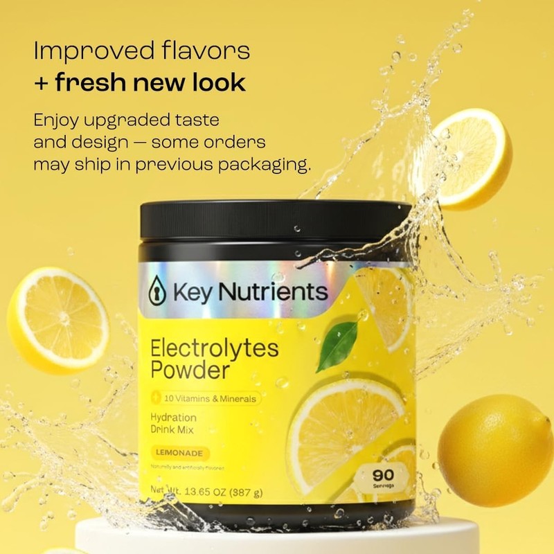 Sugar Free Electrolyte Powder Lemonade | 90 Servings | Hydration USA1