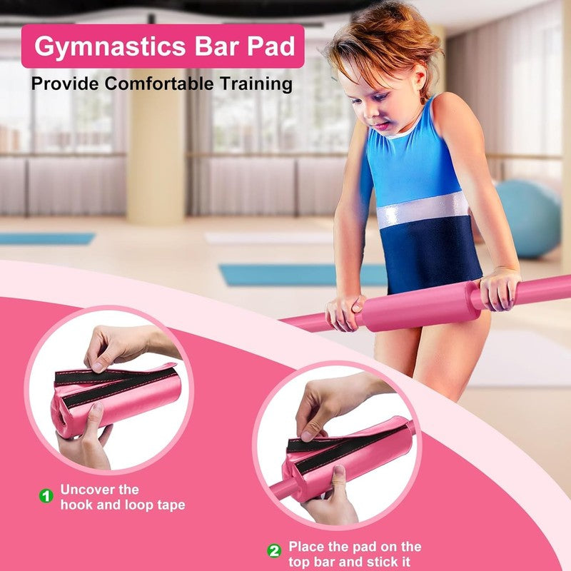 Kids Gymnastic Bars Adjustable Height Folding Training Kip Bar Expandable Home5