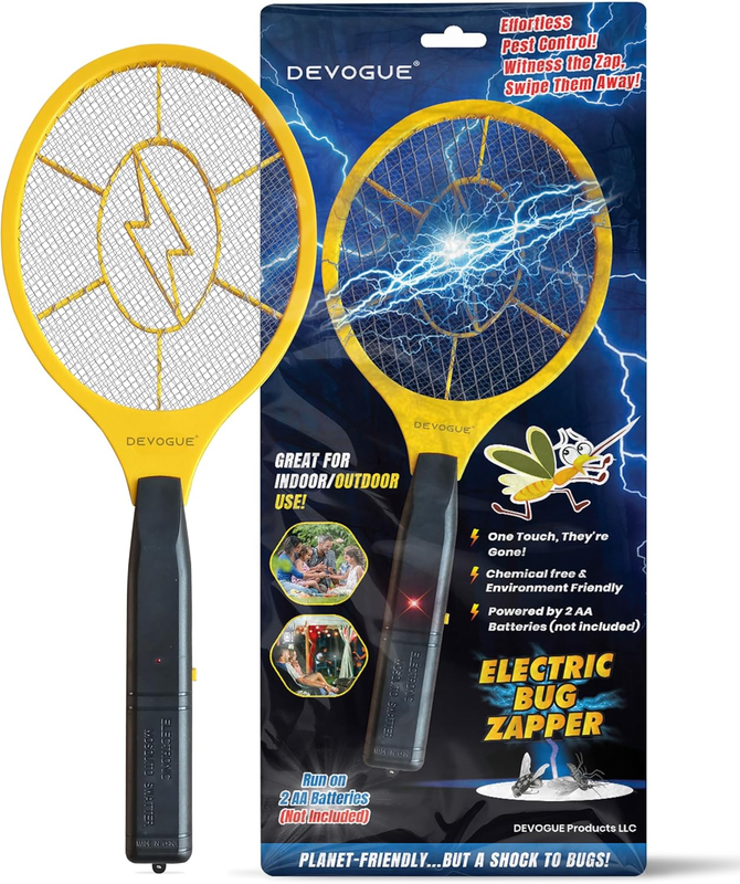 Electric Fly Swatter Bug Zapper – Battery Powered Flies & Mosquito Killer Racket8