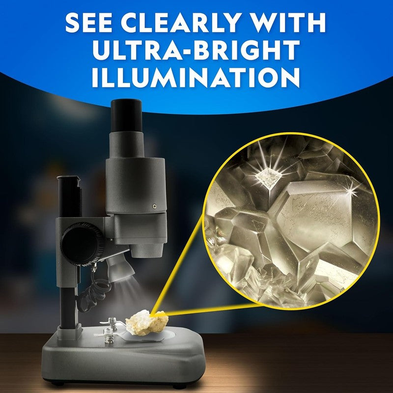 Kids Microscope Kit NG Dual LED 50+ Pc Science Kit w/Prepared & DIY Slides4