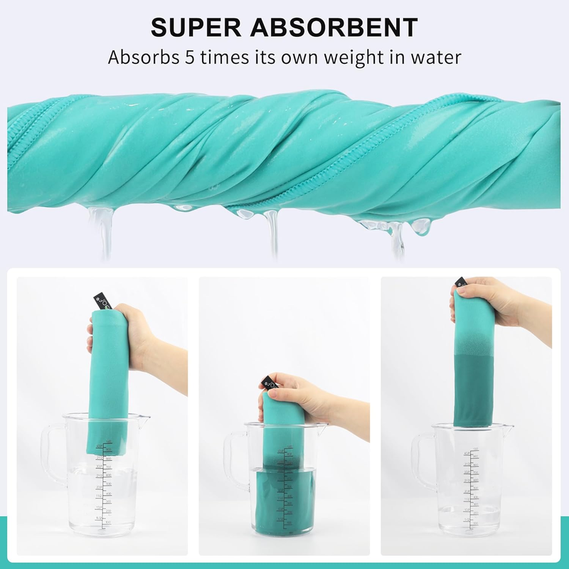 Microfiber Travel Towel Quick Dry Gym Camping Beach Pool Ultra Compact3