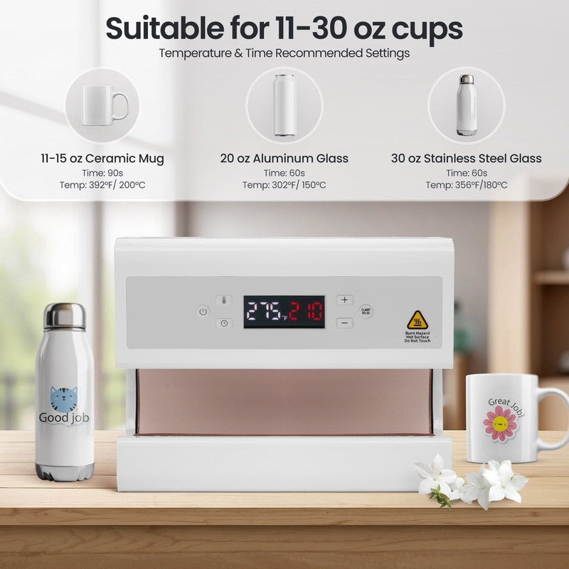 Auto Tumbler Heat Press Machine 11 30Oz Mug Sublimation DIY Cup Printing2