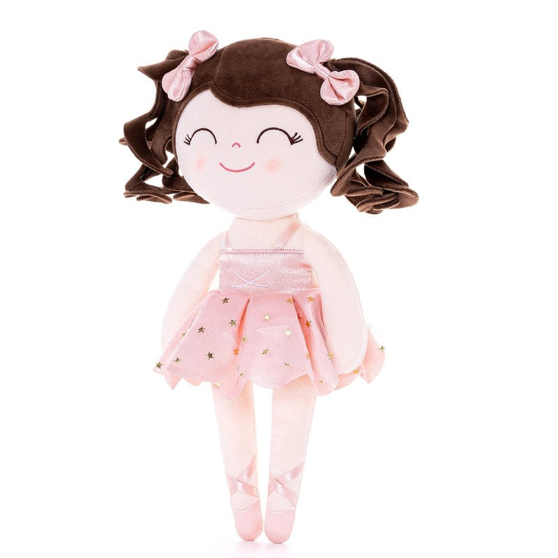 13" Plush Ballerina Doll for Baby Girls – Soft Toy with Gift Box, Pink2