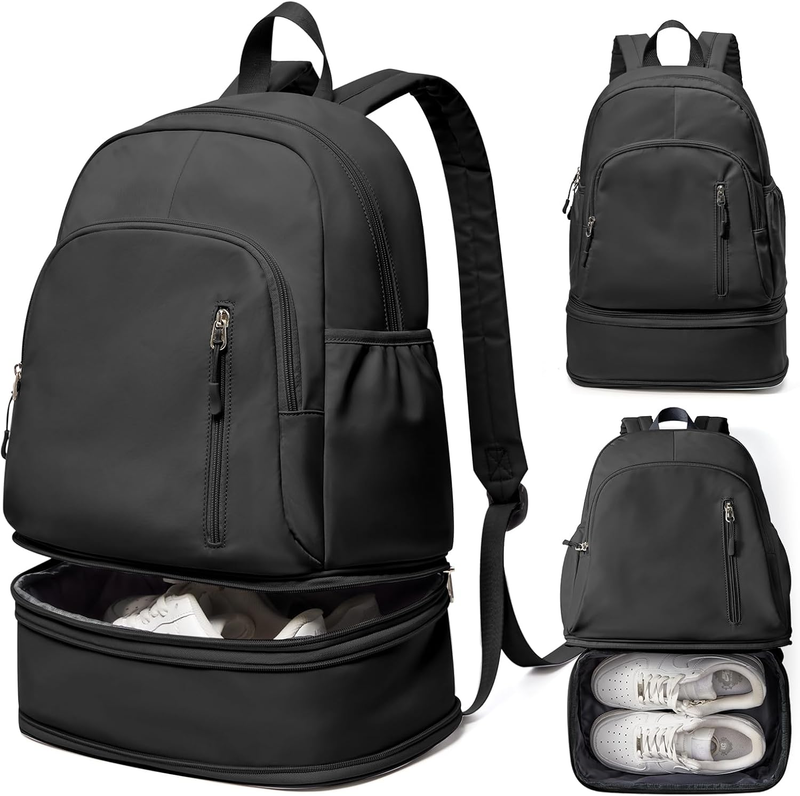 Gym Backpack for Women w/ Shoe Compartment Wet Pocket Travel Sports Bag9