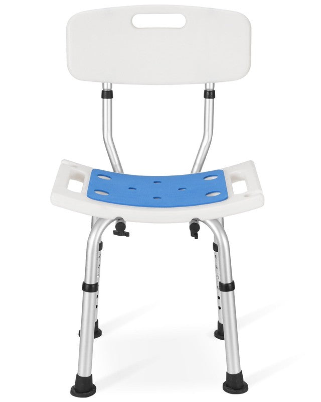Adjustable Shower Chair with Backrest & EVA Seat for Seniors Elderly9