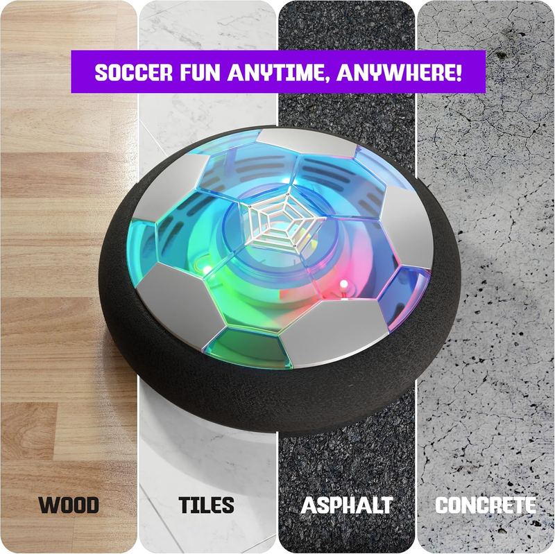 Hover Soccer Light Up Ball, Indoor Toy Games Gifts for Birthday, Kids, Boys for 3