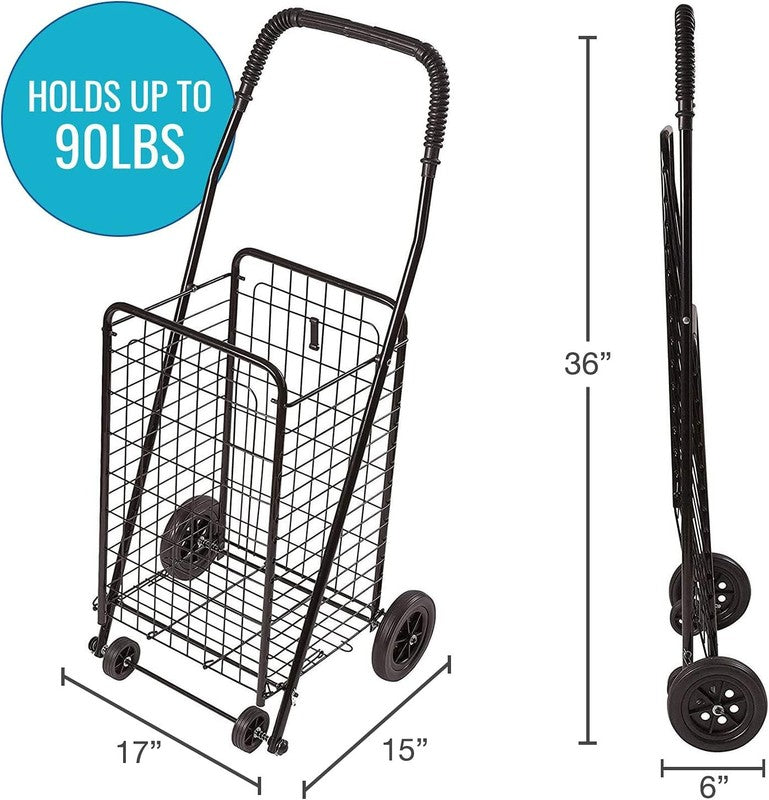 Utility Cart with Wheels to Be Used for Shopping, Grocery, Laundry and Stair Cli1