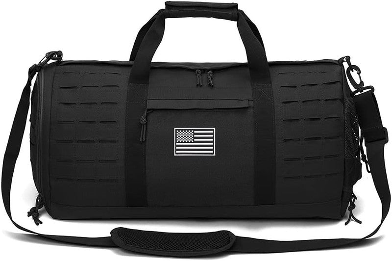 40L Tactical Duffle Bag for Men Gym Sport Travel Weekender Shoe Compartment2