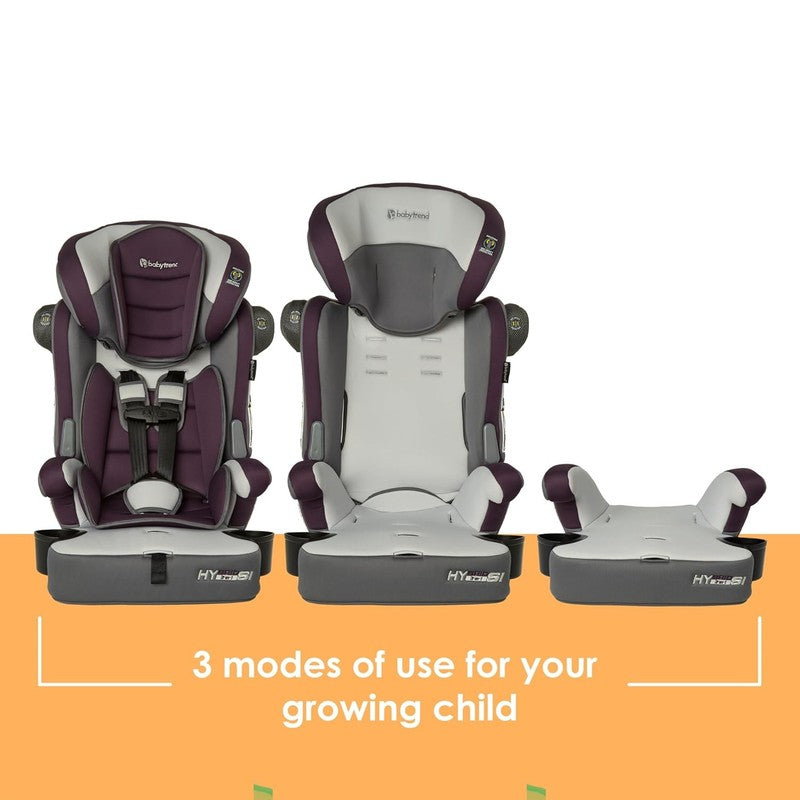 Hybrid SI 3 In 1 Combination Booster Seat with Side Impact Protection, Dash Plum3