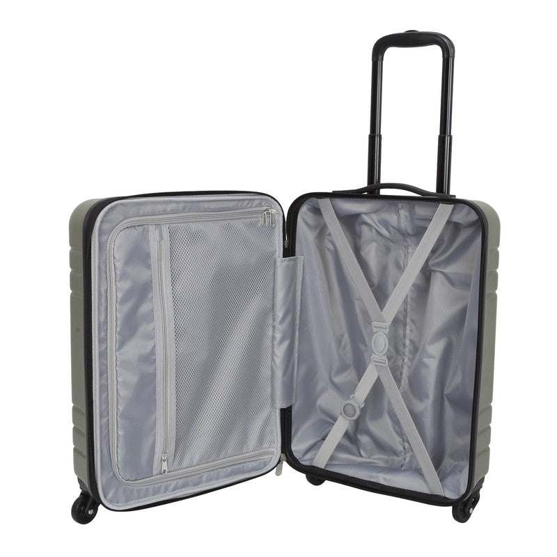 3 Piece Hardside Luggage Set with 360 Spinner Wheels and Divider Pockets, Includ3