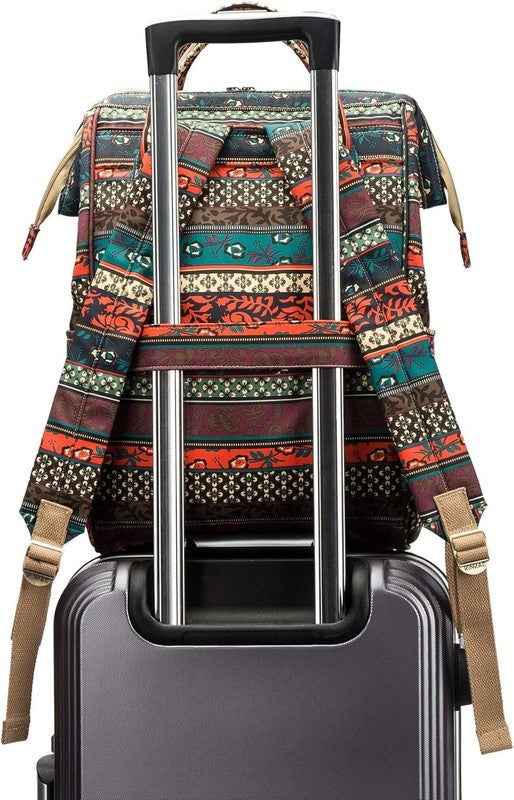 Waterproof Laptop Backpack 15.6" Travel Outdoor Bohemian Men Women3