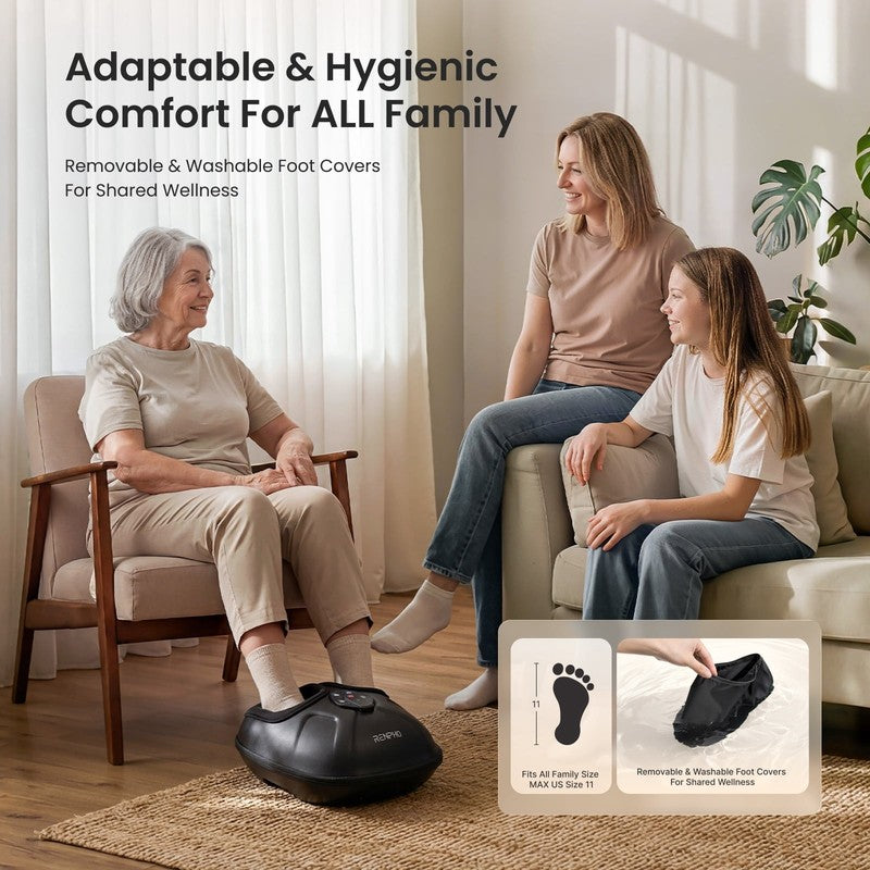 Foot Massager with Heat, Shiatsu Foot Massager Machine for Neuropathy Pain and 16
