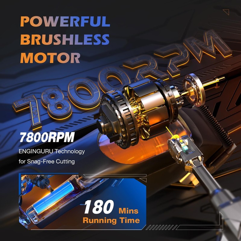 Professional Hair Clippers for Men | Brushless Motor & DLC Ceramic Blade Set1
