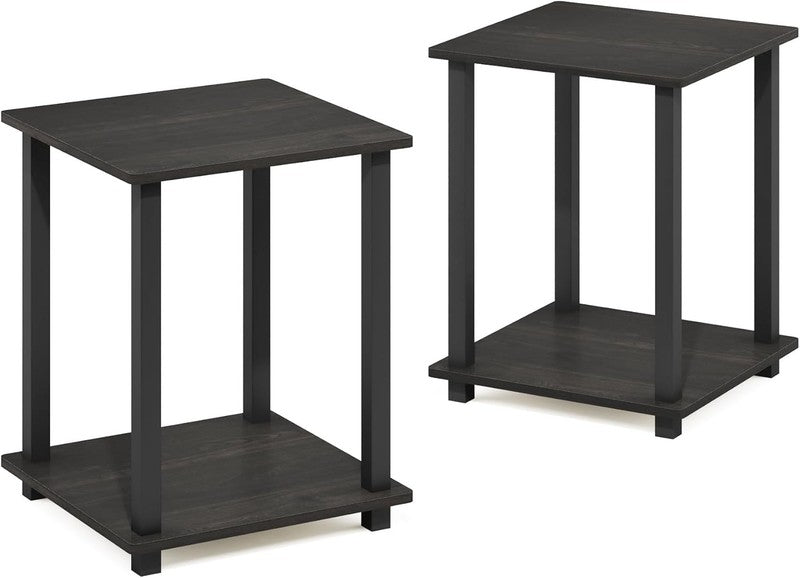 SIMPLISTIC Side Table Set of 2, 2-Tier End Table, Nightstand, Night Stand, Bedsi3