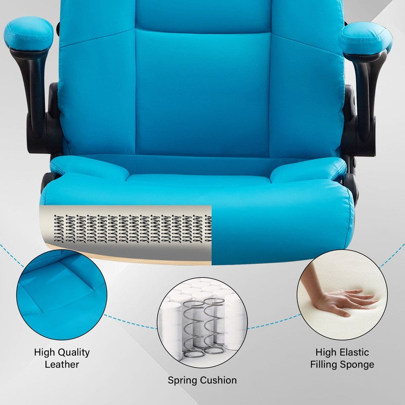 Leather Office Chair, Big and Tall Office Chair 400LBS Wide Seat Ergonomic Compu7