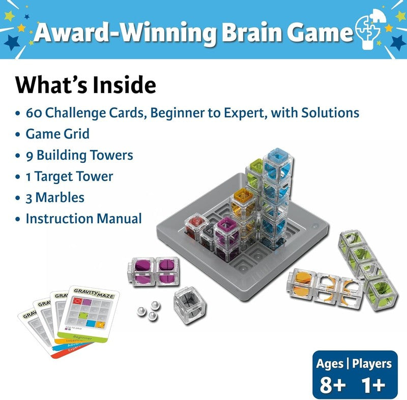 Gravity Maze - Falling Marble Logic Game - Challenging STEM Toy for Kids 8-12 - 5
