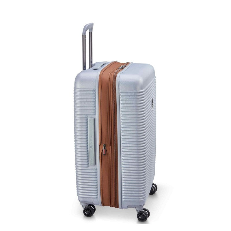 Freestyle 24" Medium Checked Expandable Spinner Luggage, Platinum3