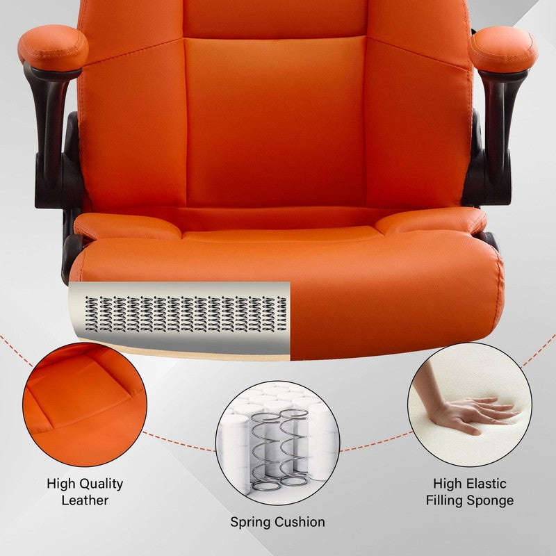 Leather Office Chair, Big and Tall Office Chair 400LBS Wide Seat Ergonomic Compu7