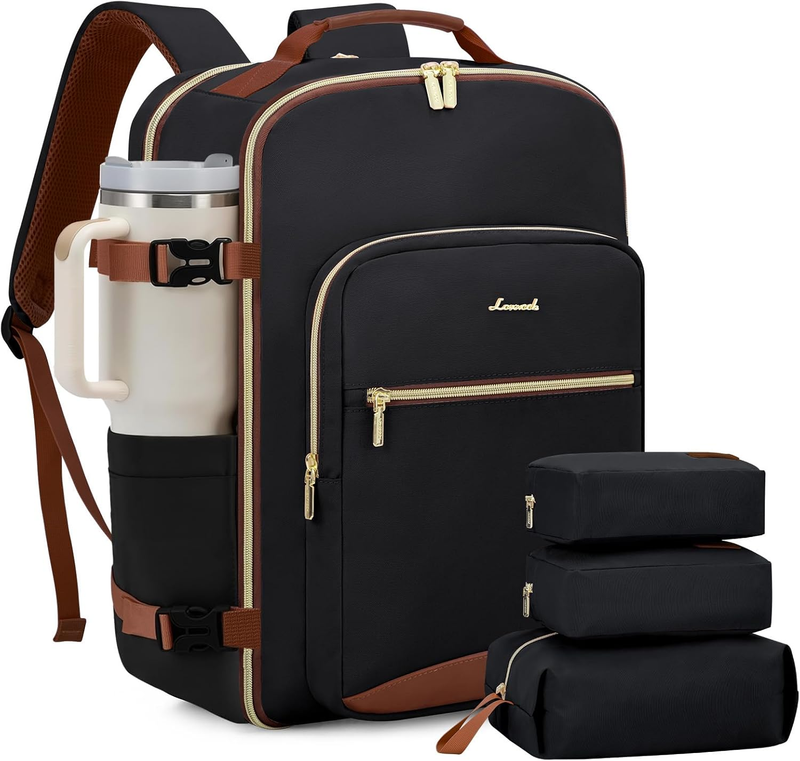 40L Travel Backpack Carry On TSA Approved 17in Laptop 3 Packing Cubes9