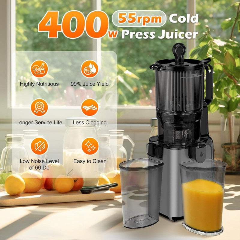 Juicer Machines with 5.8" Large Feed Chute, Cold Press Juicer for Whole Vegetabl4