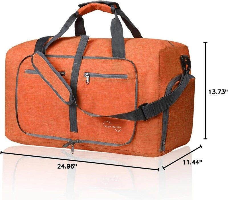 Duffle Bag Shoes Compartment Foldable Travel Waterproof Adjustable Strap Men8