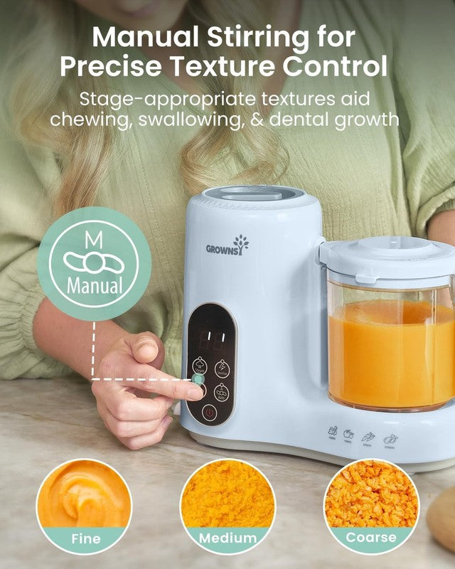 Baby Food Maker Steamer Blender Grinder One-Step Auto Cooking Blue4