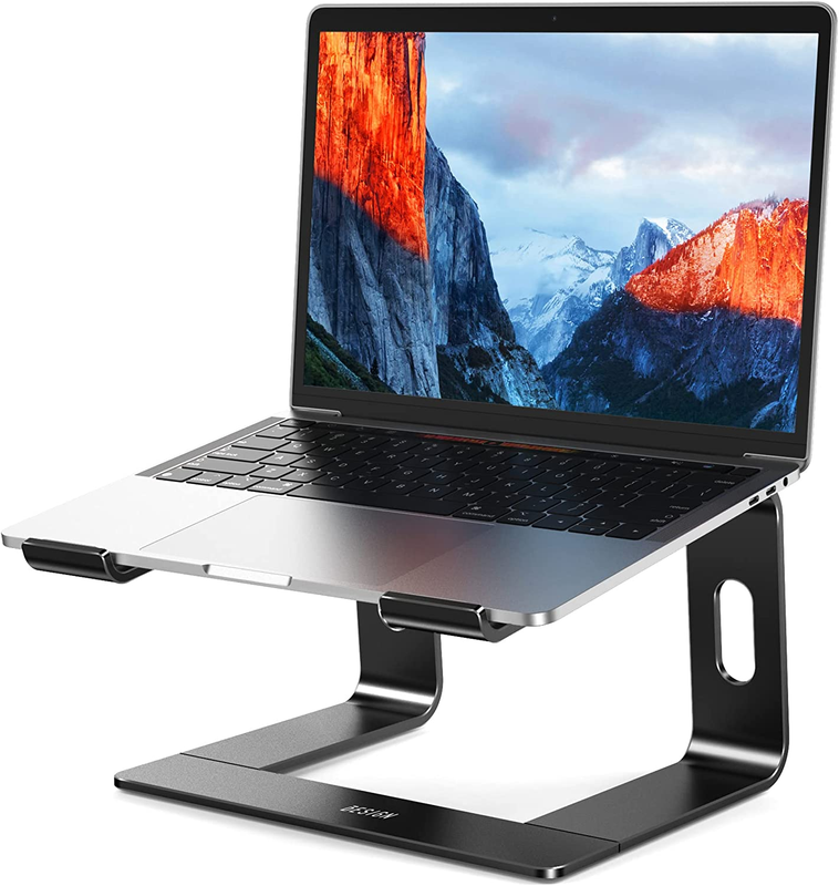 Aluminum Laptop Stand Ergonomic Detachable Riser Holder for 10 15.6" Black9