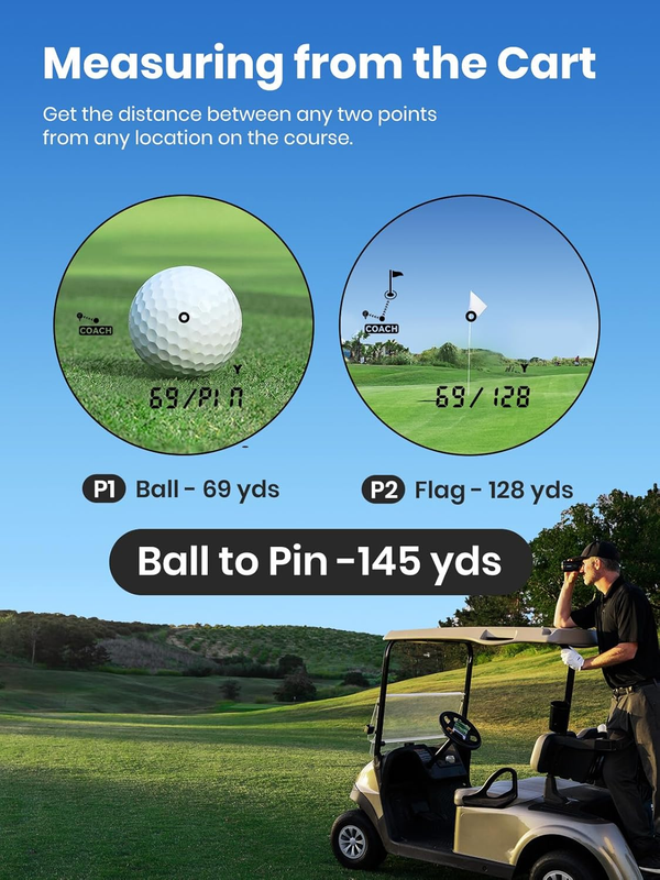 Golf Rangefinder 1300yd Slope Ball to Pin Flag Lock Vibration Rechargeable3