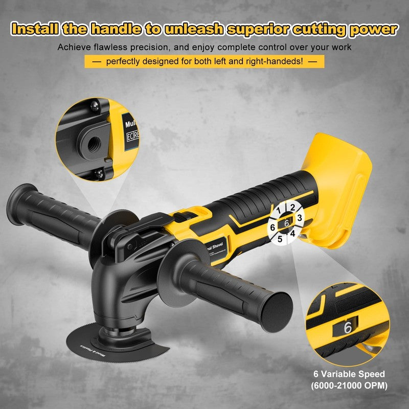 Cordless Oscillating Tool 6 Speed Brushless 22Pc Multi Tool Kit2