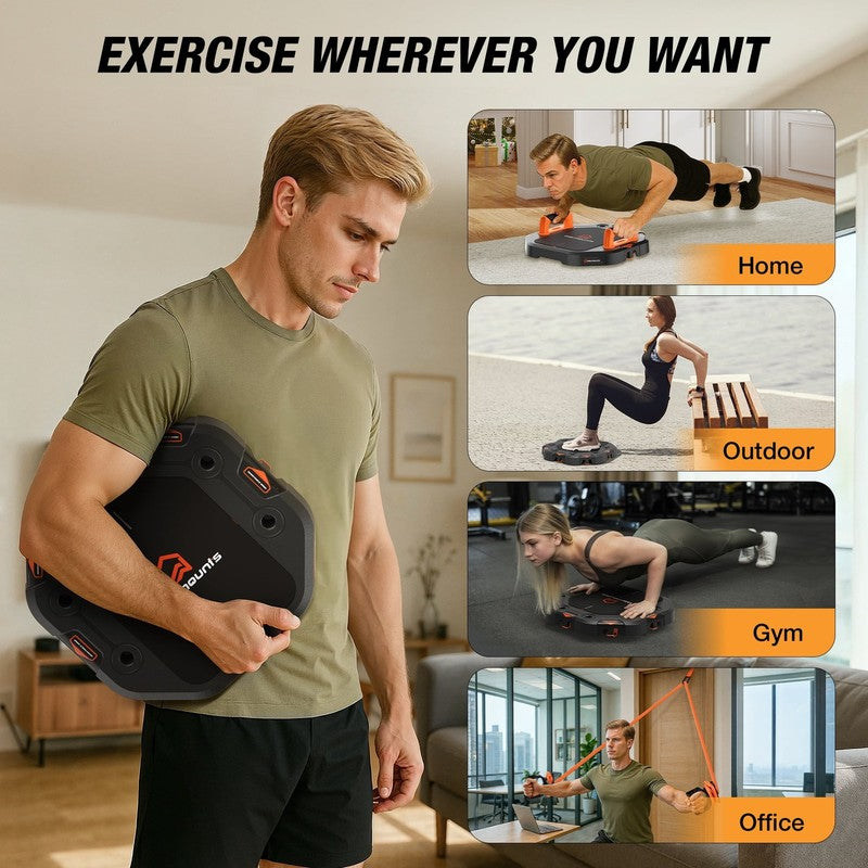 7-In-1 Adjustable Push up Board with Resistance Bands & Door Anchor - Full Body 1