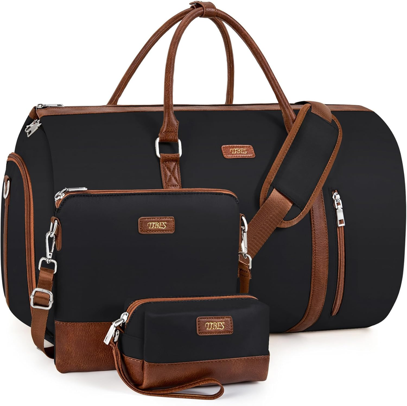 50L 2in1 Garment Duffle Bag w/ Shoe Compartment 4Pc Set Travel Weekender9