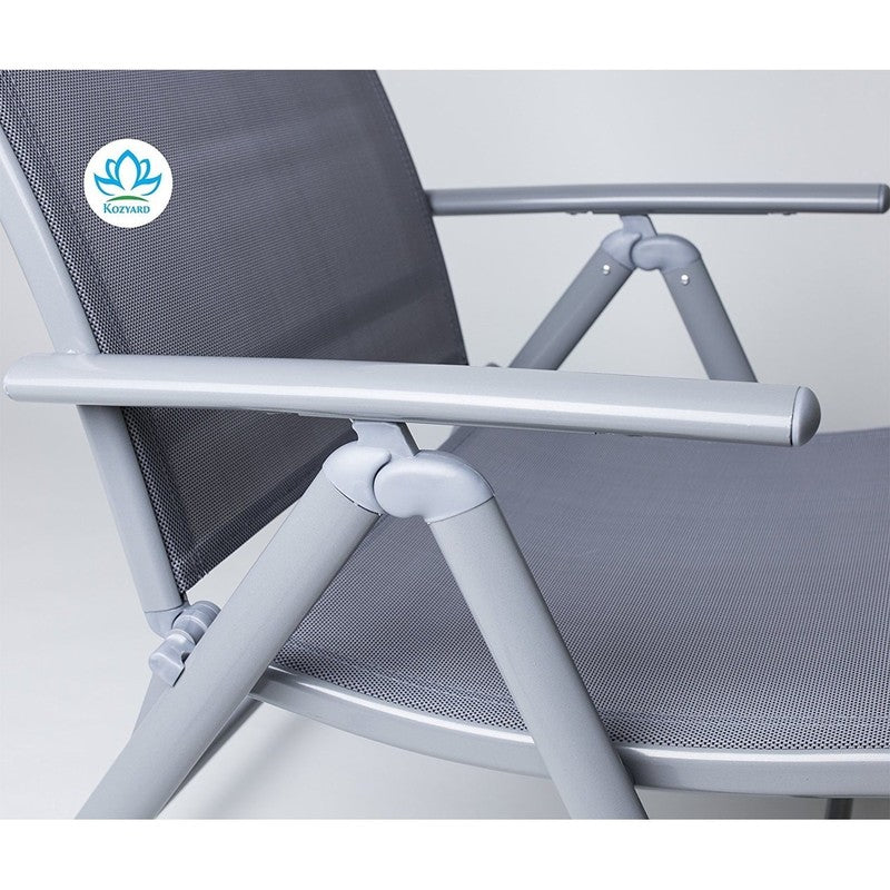 Adjustable Cozy Aluminum Folding Chaise Lounge Chair for Beach & Pool9