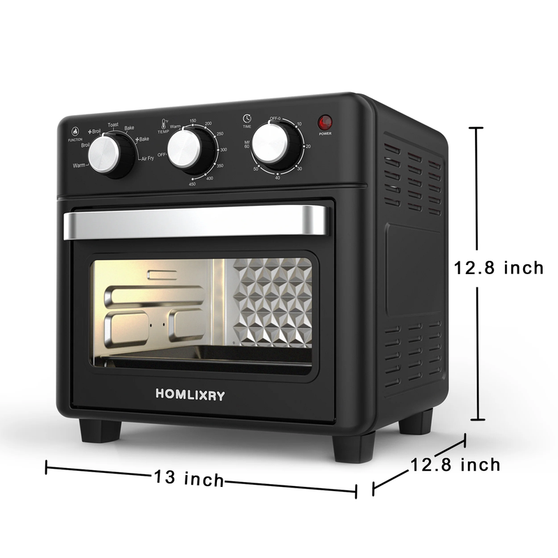 14QT Air Fryer Toaster Oven Combo 7 in 1 Oil Less Cooker Bake Broil Toast Black10