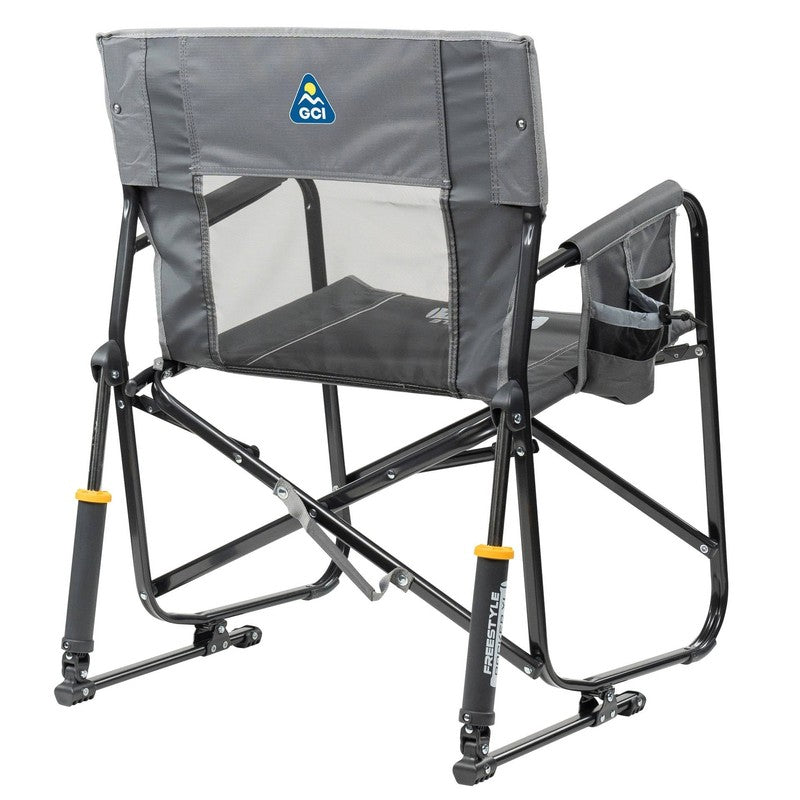 Freestyle Rocker XL Oversized Foldable Rocking Camp Chair, Pewter2