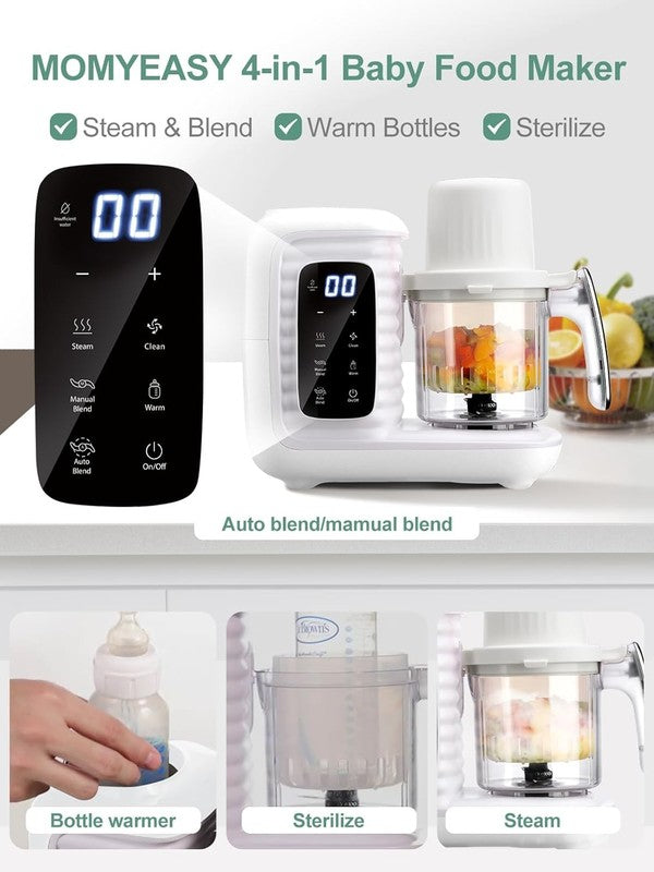 Baby Food Maker Steamer Blender Chopper Grinder Auto Cooking Touch Control2